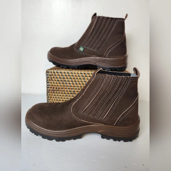 FlexFort Botinas Flex Nubuck Slip-On Stretch Side Outdoor Ankle Boots